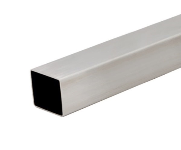 Трубы нержавеющие электросварные ЭСВ квадратные 10х1 зерк имп ASTM A554, длина 6 м, марка AISI 201