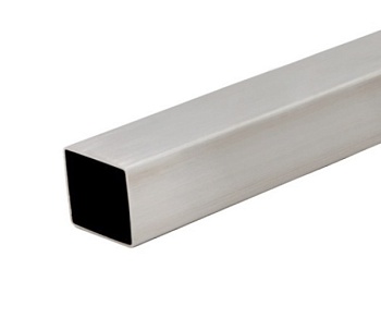 Трубы нержавеющие электросварные ЭСВ квадратные 10х1 шлиф имп ASTM A554, длина 6 м, марка AISI 201