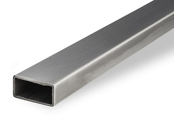 Трубы нержавеющие электросварные ЭСВ прямоугольные 30х10х1.5 шлиф имп ASTM A554, длина 6 м, марка AISI 304 (08Х18Н10)